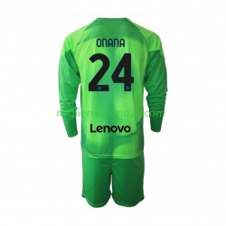 Maglia Inter Milan Andre Onana 24 Portiere Bambino Terza Divisa 2022-2023 Manica Lunga