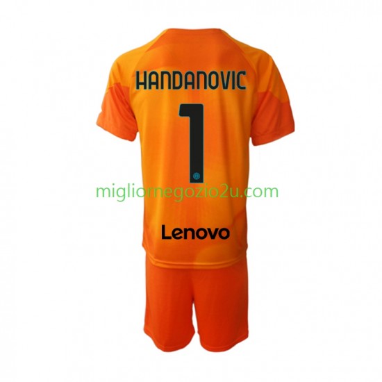 Maglia Inter Milan Samir Handanovic 1 Portiere Bambino Quarta Divisa 2022-2023 Manica Corta