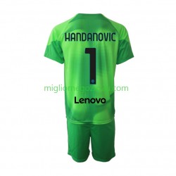 Maglia Inter Milan Samir Handanovic 1 Portiere Bambino Terza Divisa 2022-2023 Manica Corta