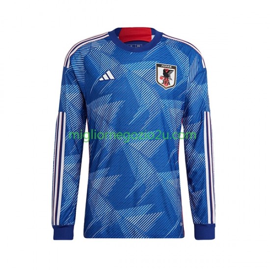 Maglia Giappone Uomo Casa Divisa Mondiali 2022 Manica Lunga