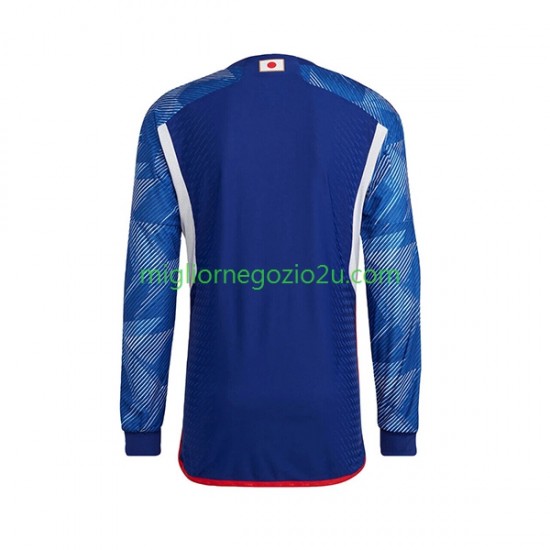 Maglia Giappone Uomo Casa Divisa Mondiali 2022 Manica Lunga