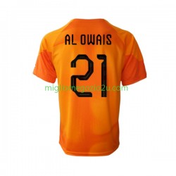Maglia Arabia Saudita Mohammed Al-Owais 21 Portiere Uomo Trasferta Divisa Mondiali 2022 Manica Corta