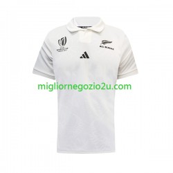 Maglia ALL BLACKS Uomo Trasferta Divisa Rugby RWC 2023 Manica Corta