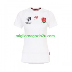 Maglia Inghilterra Donna Casa Divisa Rugby RWC 2023 Manica Corta