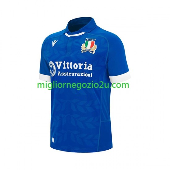 Maglia Italia Uomo Casa Divisa Rugby 2024 Manica Corta