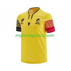 Maglia ROUMANIE Uomo Casa Divisa Rugby RWC 2023 Manica Corta