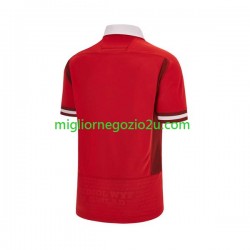 Maglia Galles Uomo Casa Divisa Rugby RWC 2023 Manica Corta