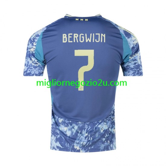 Maglia AFC Ajax Steven Bergwijn 7 Uomo Trasferta Divisa 2024-2025 Manica Corta