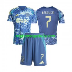 Maglia AFC Ajax Steven Bergwijn 7 Bambino Trasferta Divisa 2024-2025 Manica Corta