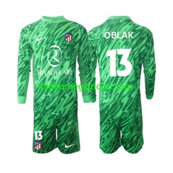 Maglia Atlético Madrid Jan Oblak 13 Portiere Bambino Trasferta Divisa 2024-2025 Manica Lunga