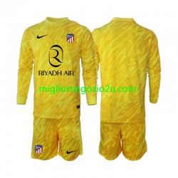 Maglia Atlético Madrid Portiere Bambino Terza Divisa 2024-2025 Manica Lunga