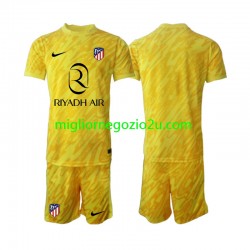 Maglia Atlético Madrid Portiere Bambino Terza Divisa 2024-2025 Manica Corta