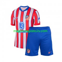 Maglia Atlético Madrid Bambino Casa Divisa 2024-2025 Manica Corta