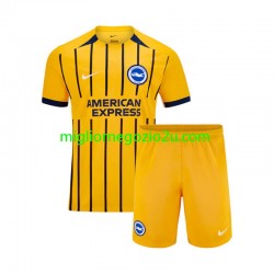 Maglia Brighton & Hove Albion Bambino Trasferta Divisa 2024-2025 Manica Corta