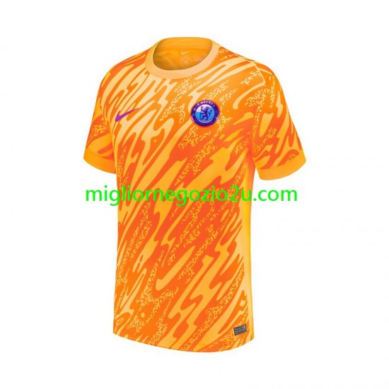 Maglia Chelsea Portiere Uomo Casa Divisa 2024-2025 Manica Corta