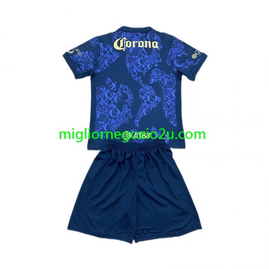 Maglia Club América Bambino Trasferta Divisa 2024-2025 Manica Corta