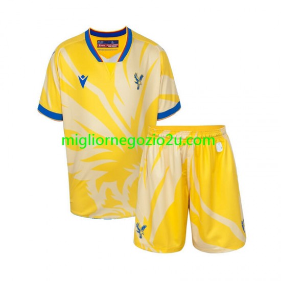 Maglia Crystal Palace Bambino Trasferta Divisa 2024-2025 Manica Corta
