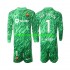 Maglia FC Barcelona Ter Stegen 1 Portiere Bambino Casa Divisa 2024-2025 Manica Lunga