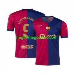 Maglia FC Barcelona Robert Lewandowski 9 Uomo Casa Divisa 2024-2025 Manica Corta