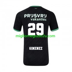 Maglia Feyenoord Rotterdam Santiago Gimenez 29 Uomo Trasferta Divisa 2024-2025 Manica Corta