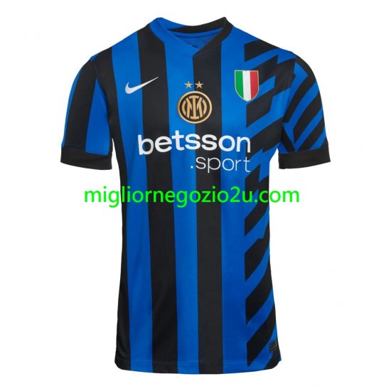 Maglia Inter Milan Uomo Casa Divisa 2024-2025 Manica Corta