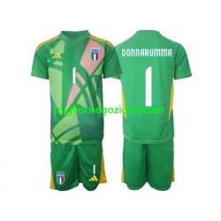 Maglia Italia Donnarumma 1 Portiere Bambino Trasferta Divisa Euro 2024 Manica Corta