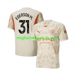 Maglia Manchester City Ederson M 31 Portiere Uomo Terza Divisa 2024-2025 Manica Corta