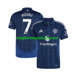 Maglia Manchester United Mason Mount 7 Uomo Trasferta Divisa 2024-2025 Manica Corta