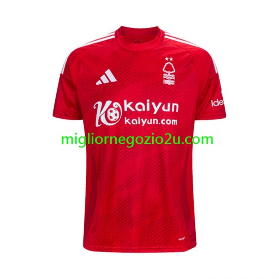Maglia Nottingham Forest Uomo Casa Divisa 2024-2025 Manica Corta