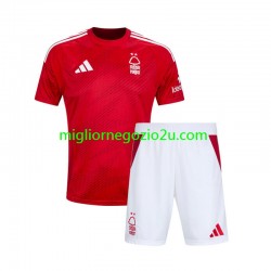 Maglia Nottingham Forest Bambino Casa Divisa 2024-2025 Manica Corta
