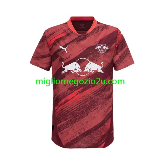 Maglia RB Leipzig Uomo Trasferta Divisa 2024-2025 Manica Corta