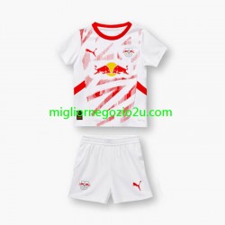 Maglia RB Leipzig Bambino Casa Divisa 2024-2025 Manica Corta