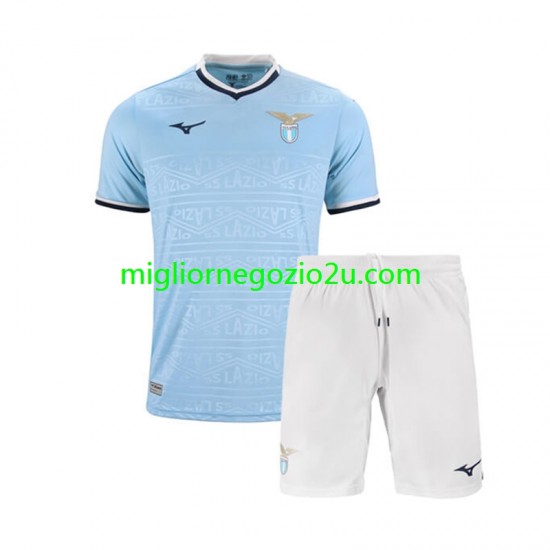 Maglia SS Lazio Bambino Casa Divisa 2024-2025 Manica Corta