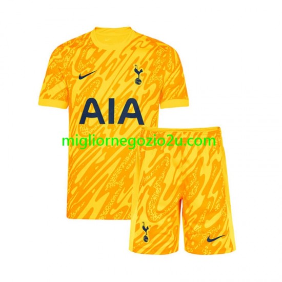 Maglia Tottenham Hotspur Portiere Bambino Casa Divisa 2024-2025 Manica Corta