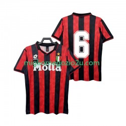 Maglia AC Milan 6 1993 Retro Uomo Casa Divisa 1994 Manica Corta