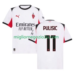 Maglia AC Milan Christian Pulisic 11 Uomo Trasferta Divisa 2025-2026 Manica Corta