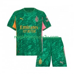Maglia AC Milan Portiere Bambino Trasferta Divisa 2025-2026 Manica Corta