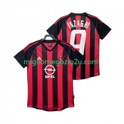Maglia AC Milan INZAGHI 9 2003 Retro Uomo Casa Divisa 2002 Manica Corta