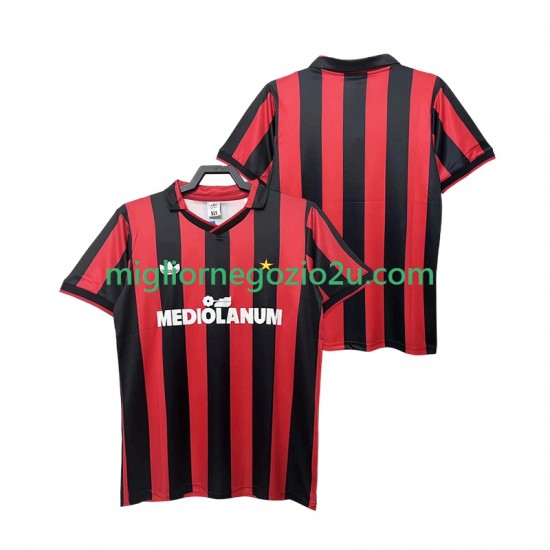 Maglia AC Milan 1990 1991 Retro Uomo Casa Divisa Manica Corta