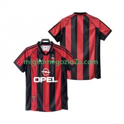 Maglia AC Milan Retro Uomo Casa Divisa 1998 1999 Manica Corta