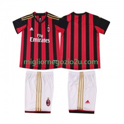 Maglia AC Milan 2013 2014 Retro Bambino Casa Divisa Manica Corta