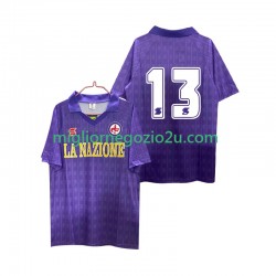 Maglia ACF Fiorentina 13 1989 1990 Retro Uomo Casa Divisa Manica Corta
