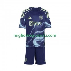 Maglia AFC Ajax Bambino Trasferta Divisa 2025-2026 Manica Corta