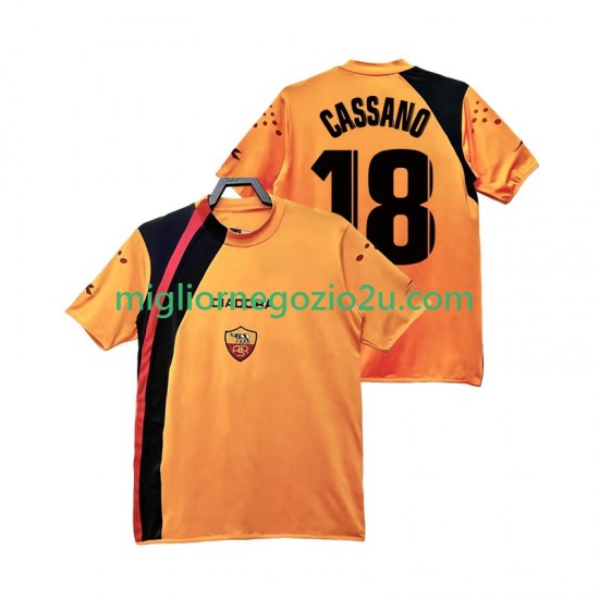 Maglia AS Roma CASSANO 18 2005 Retro Uomo Casa Divisa 2006 Manica Corta