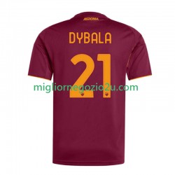 Maglia AS Roma Dybala 21 Uomo Casa Divisa 2025-2026 Manica Corta