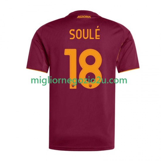 Maglia AS Roma Soule 18 Uomo Casa Divisa 2025-2026 Manica Corta