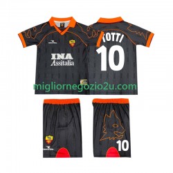 Maglia AS Roma TOTTI 10 2000 Retro Bambino Trasferta Divisa 1999 Manica Corta