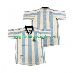 Maglia Argentina Retro Uomo Casa Divisa 1998 Manica Corta