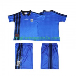 Maglia Argentina Retro Bambino Trasferta Divisa 1994 Manica Corta