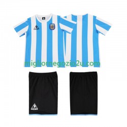 Maglia Argentina 1986 Retro Bambino Casa Divisa Manica Corta